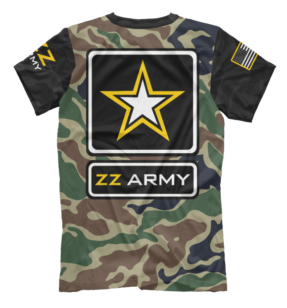 Мужская футболка с изображением Brazzers Army цвета Белый