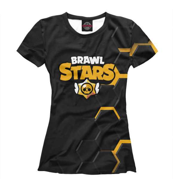 Женская футболка с изображением Brawl Stars цвета Белый
