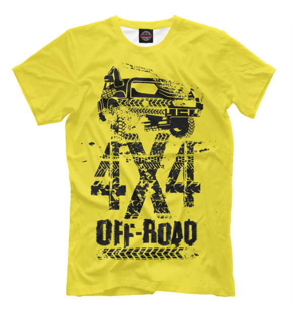 Футболка для мальчиков с изображением Off road цвета Белый