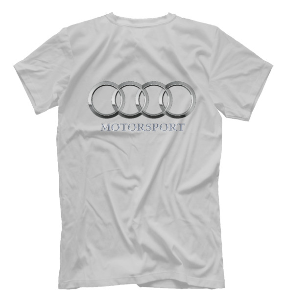 Футболка для мальчиков с изображением Audi Motorsport цвета Белый