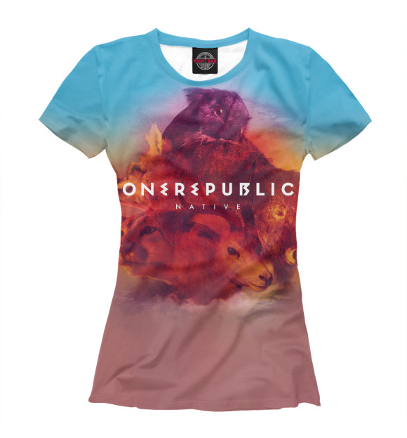 Женская футболка с изображением OneRepublic цвета Белый