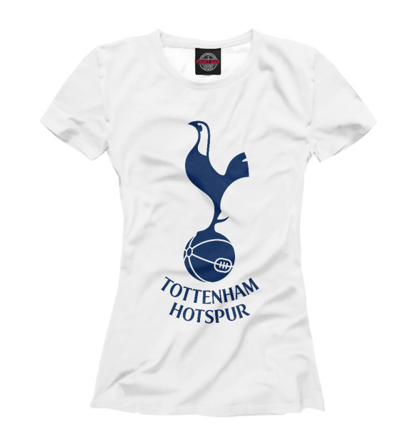 Женская футболка с изображением Tottenham Hotspur цвета Белый