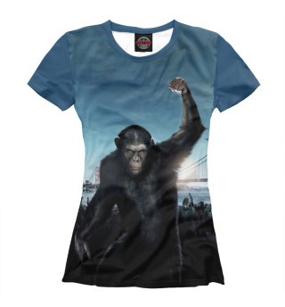 Женская футболка Восстание планеты обезьян