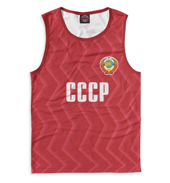 Мужская майка с изображением Сборная СССР цвета Белый