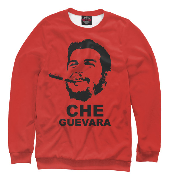 Свитшот для девочек с изображением Che Guevara цвета Белый