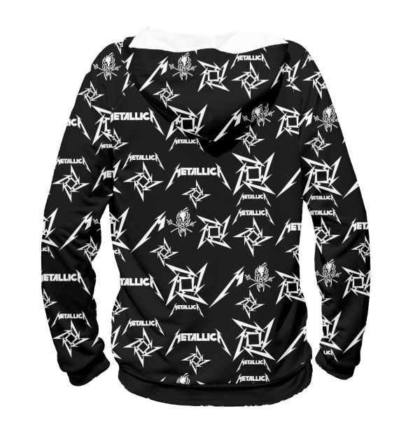 Женское худи с изображением Metallica цвета Белый