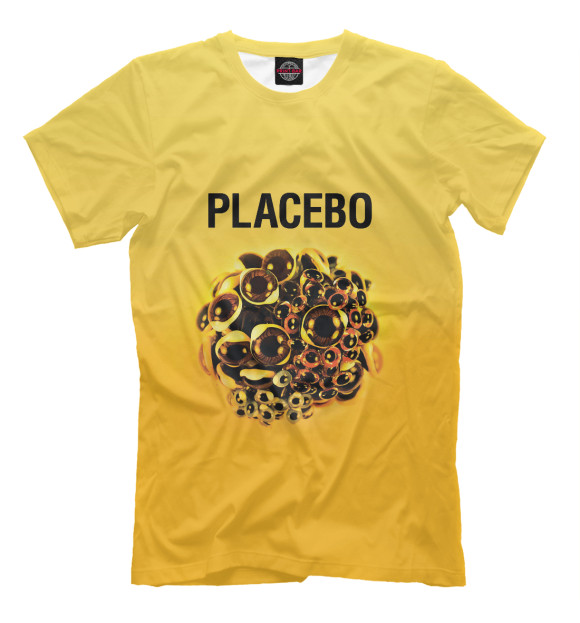 Мужская футболка с изображением Placebo цвета Молочно-белый