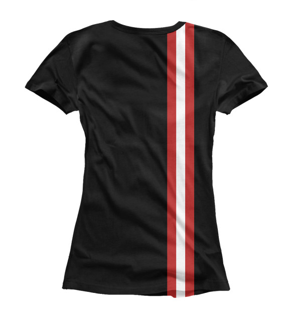 Женская футболка с изображением ФК Милан цвета Белый