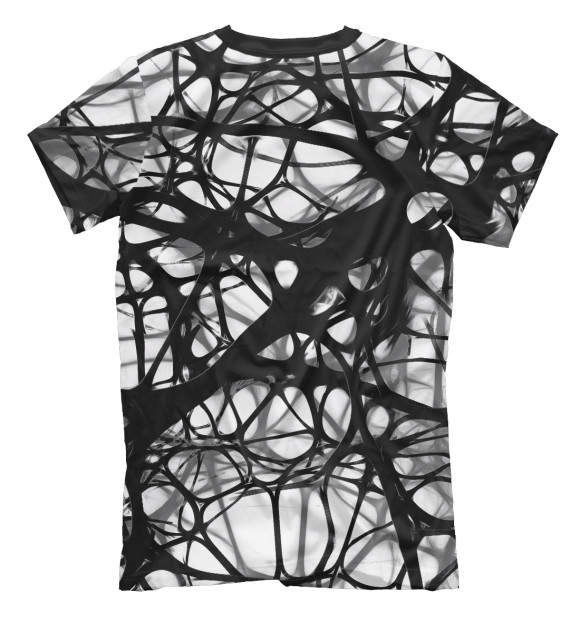 Мужская футболка с изображением Neurons цвета Белый