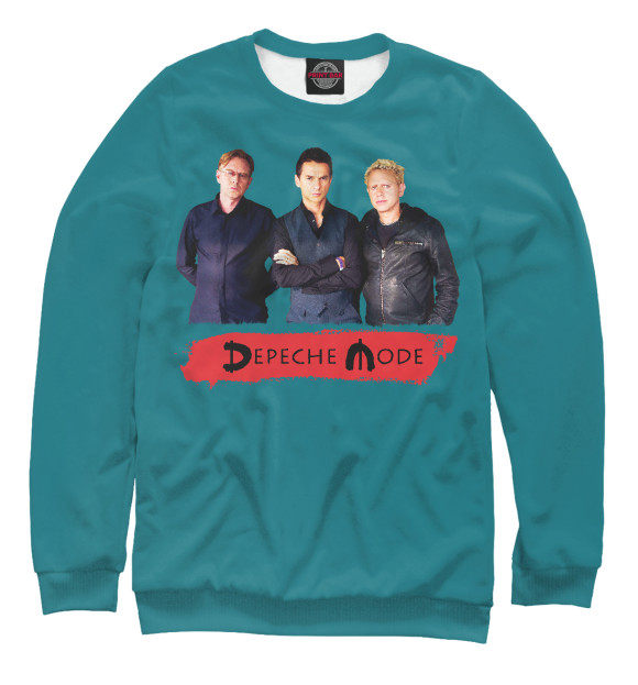Женский свитшот с изображением Depeche Mode цвета Белый
