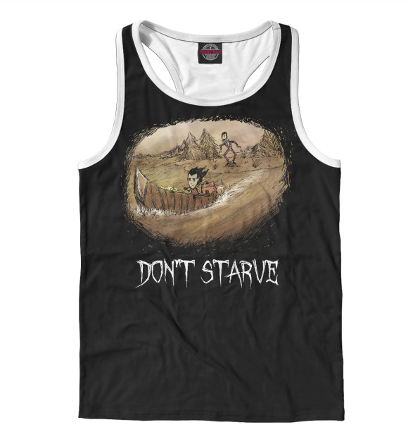 Мужская майка-борцовка с изображением Dont Starve цвета Белый