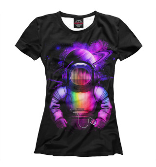 Женская футболка Космонавт с айподом