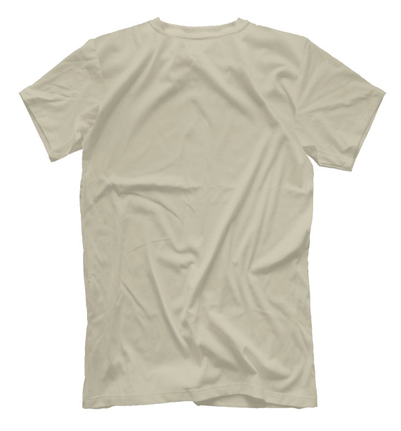 Мужская футболка с изображением Лодка на песке цвета Белый