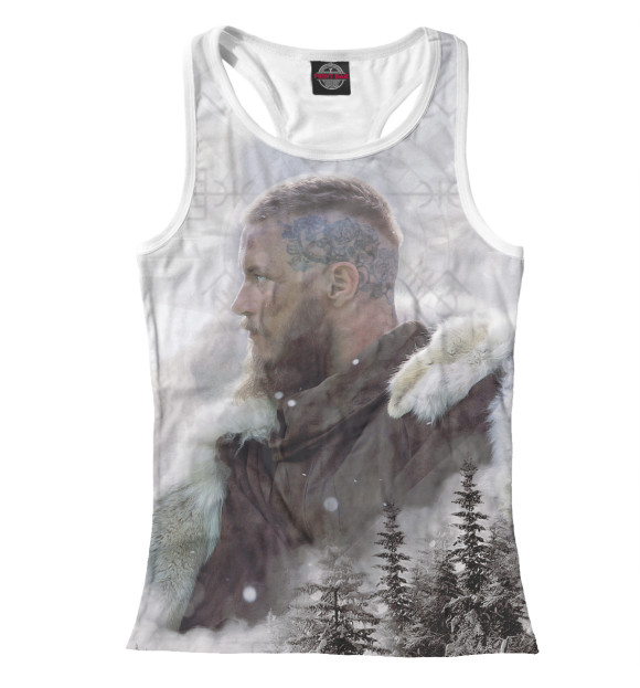 Женская майка-борцовка с изображением Winter Fall цвета Белый