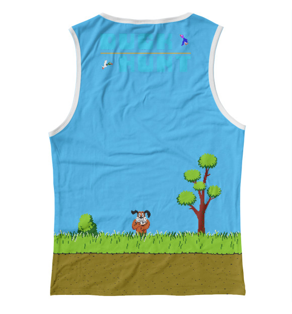 Майка для девочки с изображением Duck Hunt цвета Белый