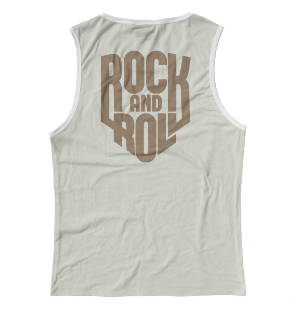 Майка для девочки с изображением Rock цвета Белый