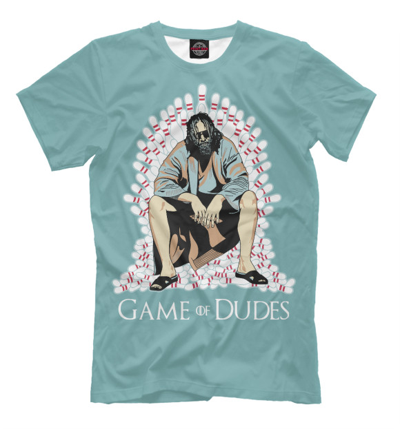 Мужская футболка с изображением Game of Dude цвета Белый