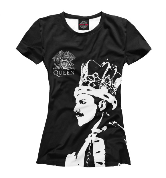 Женская футболка с изображением Queen цвета Белый