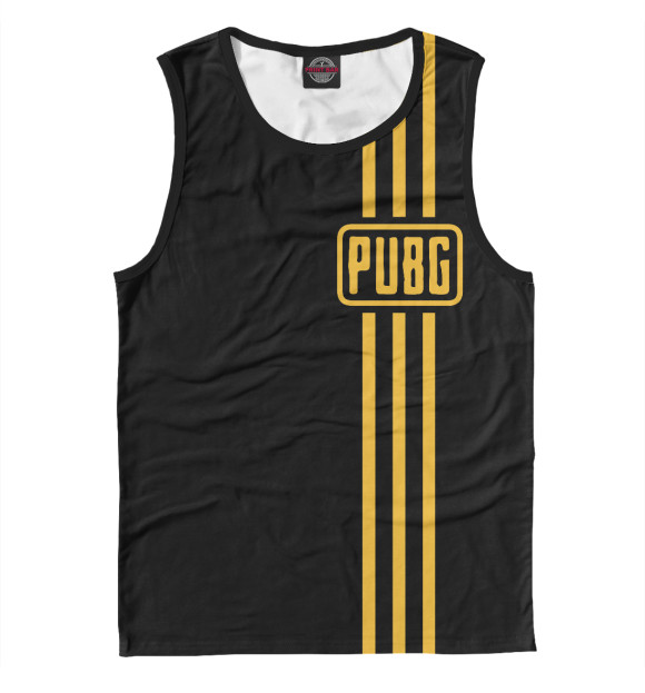 Мужская майка с изображением PUBG цвета Белый
