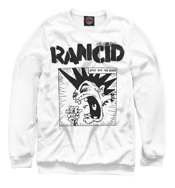 Свитшот для девочек с изображением Rancid цвета Белый