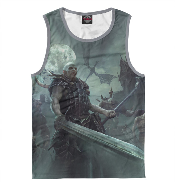 Майка для мальчика с притом Warhammer. Вампир цвета Белый Майка для мальчика с изображением Warhammer. Вампир цвета Белый