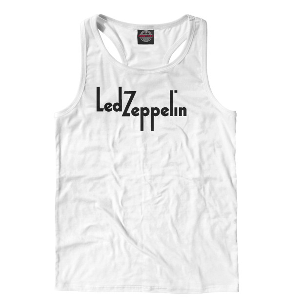 Мужская майка-борцовка с изображением Led Zeppelin цвета Белый