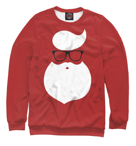 

Свитшоты Print Bar, Белый, Санта Хипстер