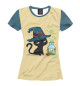 Женская футболка Witch cat