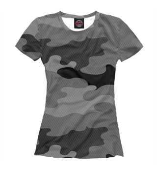 Футболка для девочек camouflage gray