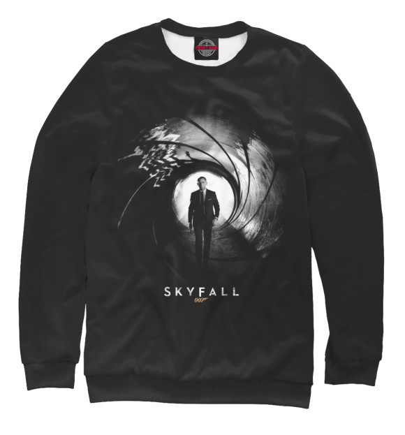 Свитшот для девочек с изображением Skyfall (агент 007) цвета Белый