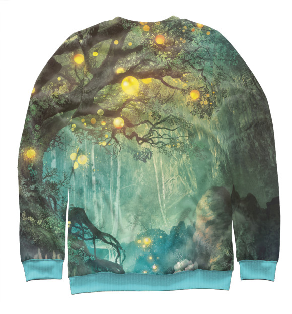 Свитшот для мальчиков с изображением Волшебный лес цвета Белый