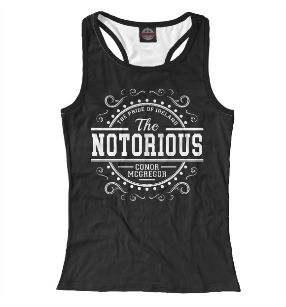 Женская майка-борцовка с изображением Конор МакГрегор цвета Белый