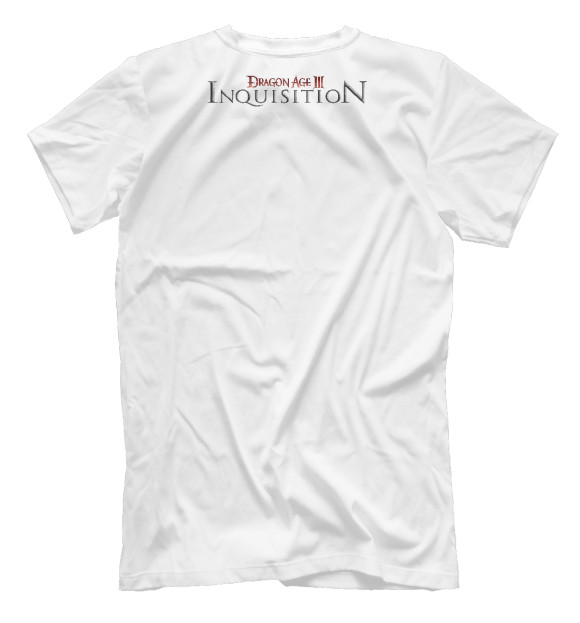 Мужская футболка с изображением Dragon Age цвета Белый