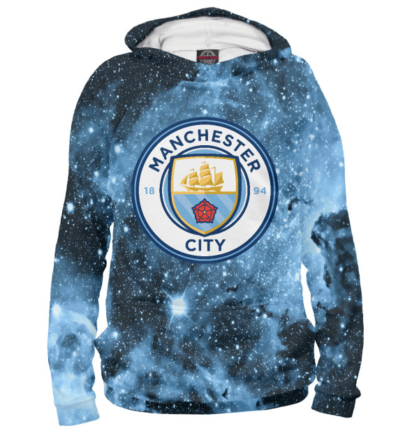 Худи для мальчика с изображением Manchester City Cosmos цвета Белый