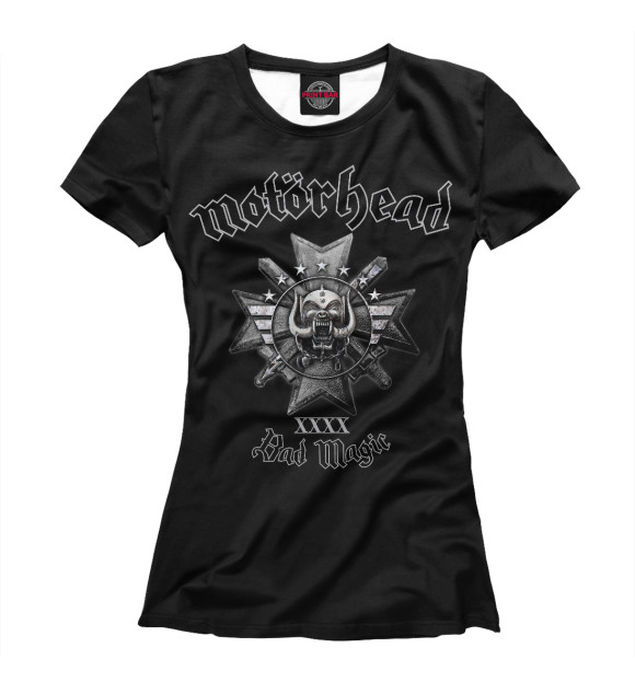 Футболка для девочек с изображением Motorhead цвета Белый