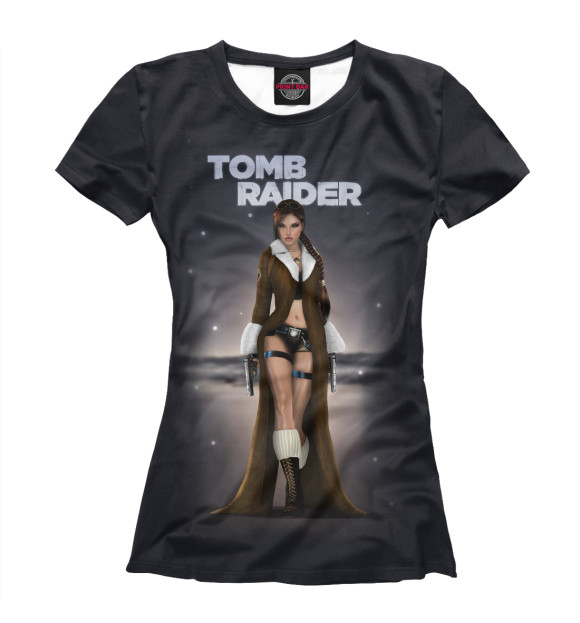 Женская футболка с изображением TOMB RAIDER цвета Белый
