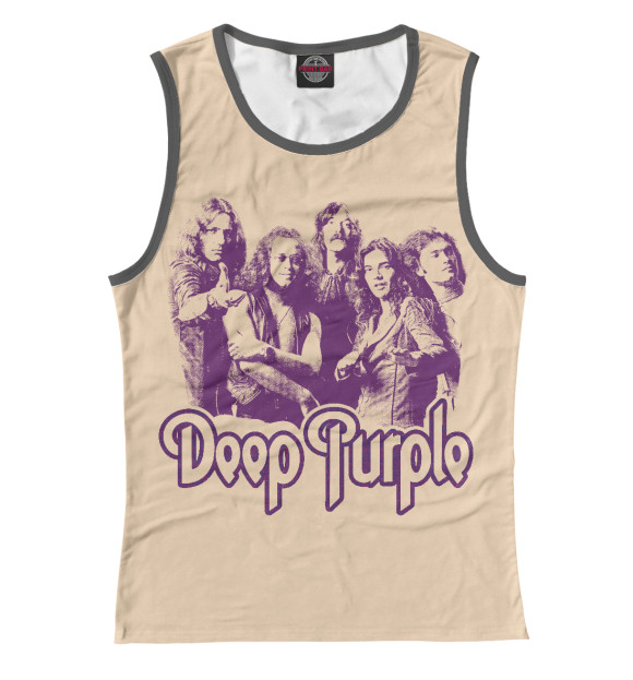 Майка для девочки с изображением Deep Purple цвета Белый