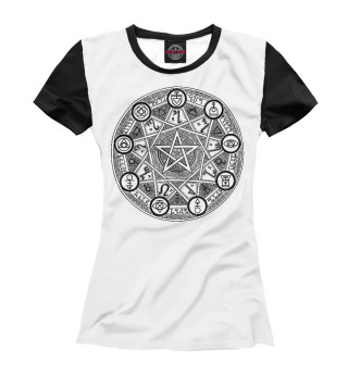 Женская футболка Магический круг