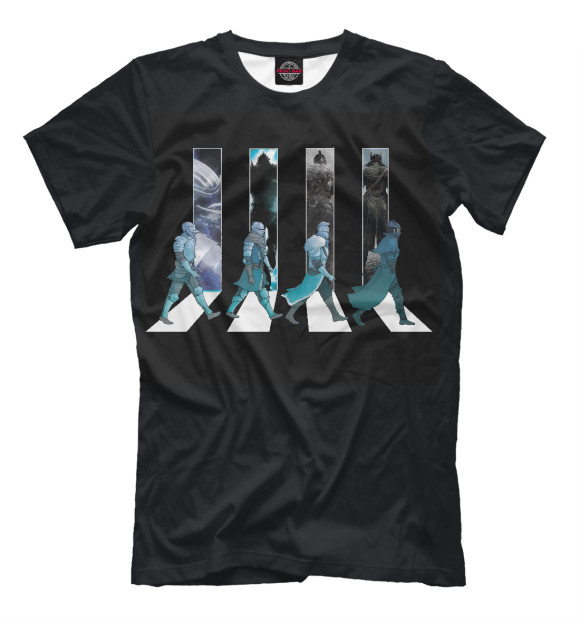Мужская футболка с изображением Серия Souls цвета Черный