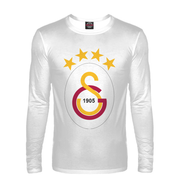 Мужской лонгслив с изображением Galatasaray цвета Белый