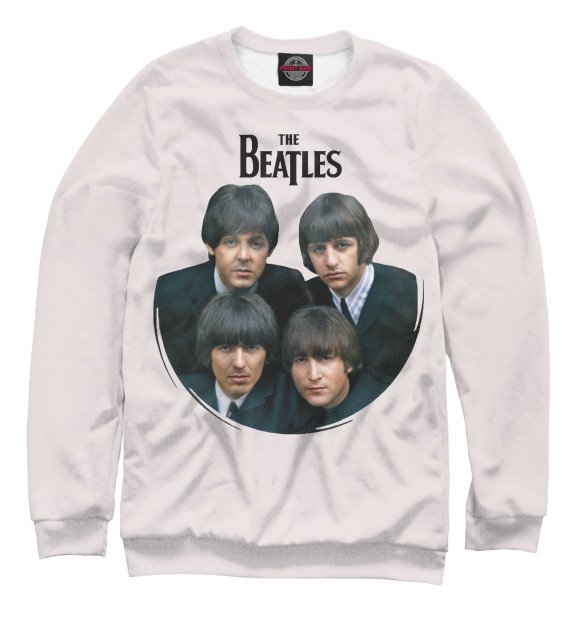Женский свитшот с изображением The Beatles цвета Белый