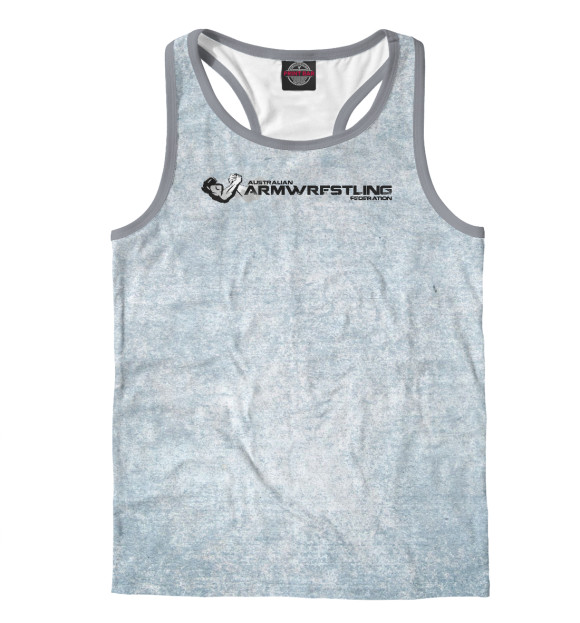 Мужская майка-борцовка с притом White Only цвета Белый Мужская майка-борцовка с изображением White Only цвета Белый