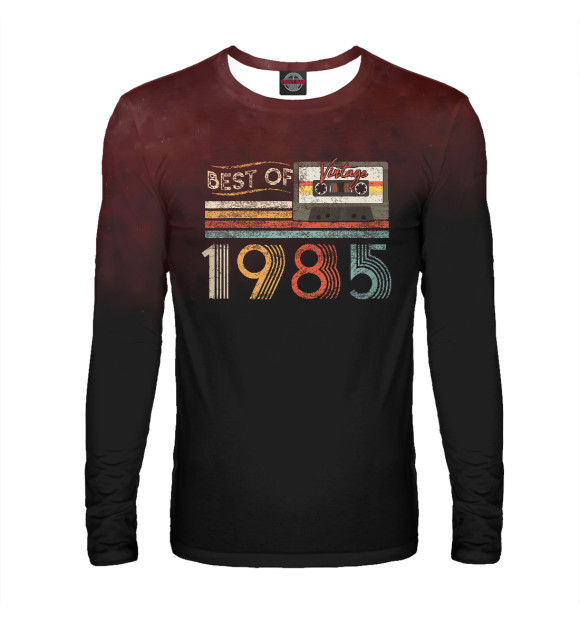 Мужской лонгслив с изображением Best Of 1985 Birthday цвета Белый