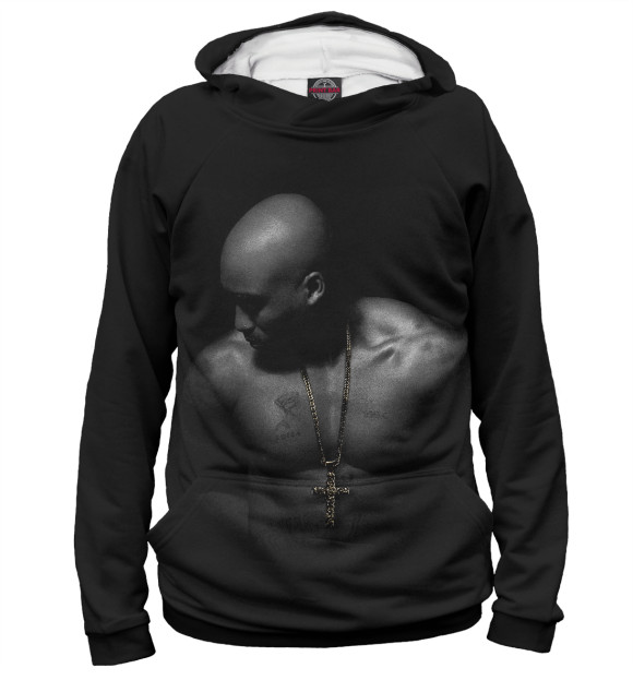Женское худи с изображением 2Pac цвета Белый