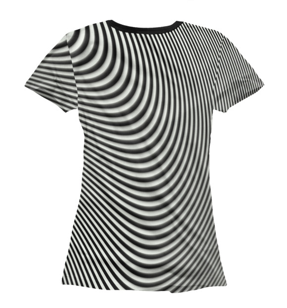 Женская футболка с изображением Зеброид цвета Белый