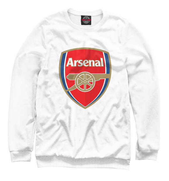 Свитшот для девочек с изображением FC Arsenal Logo цвета Белый