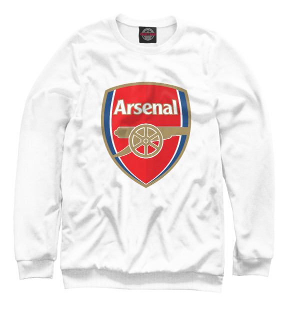 Женский свитшот с изображением FC Arsenal Logo цвета Белый