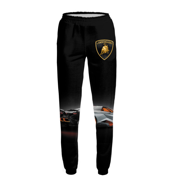 Женские спортивные штаны с изображением Lamborghini Egoist цвета Белый