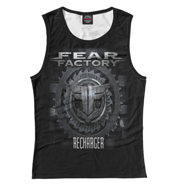 Женская майка с изображением Fear Factory цвета Белый