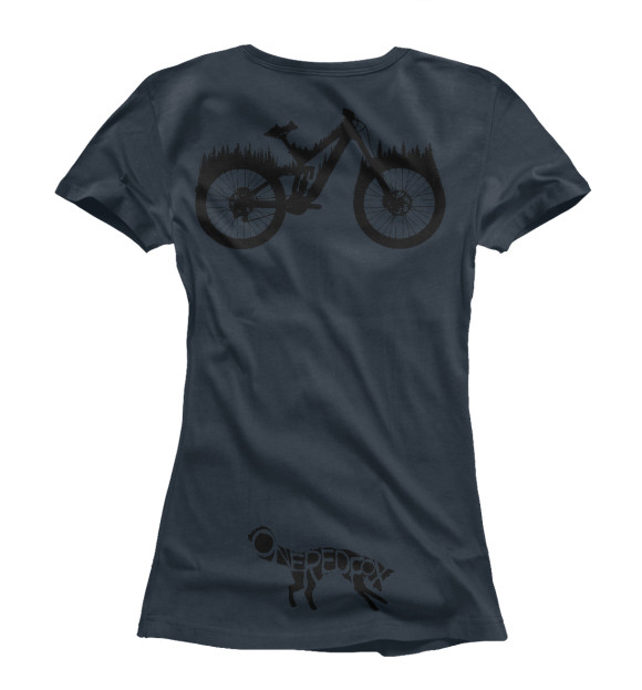 Футболка для девочек с изображением Bike цвета Белый